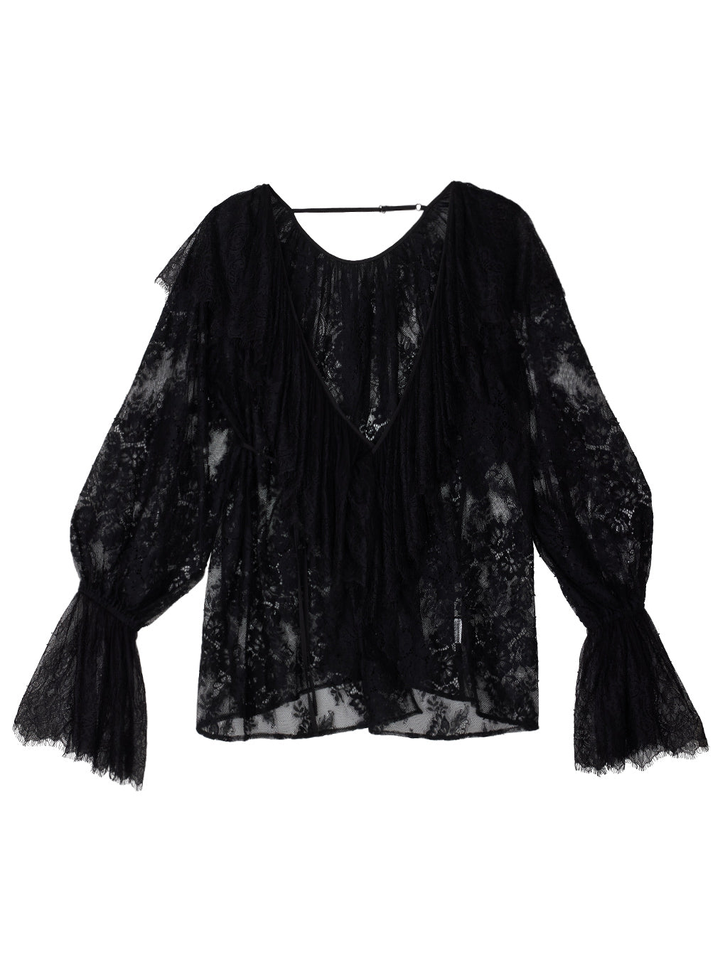 2WAY LACE RAFFLE BLOUSE