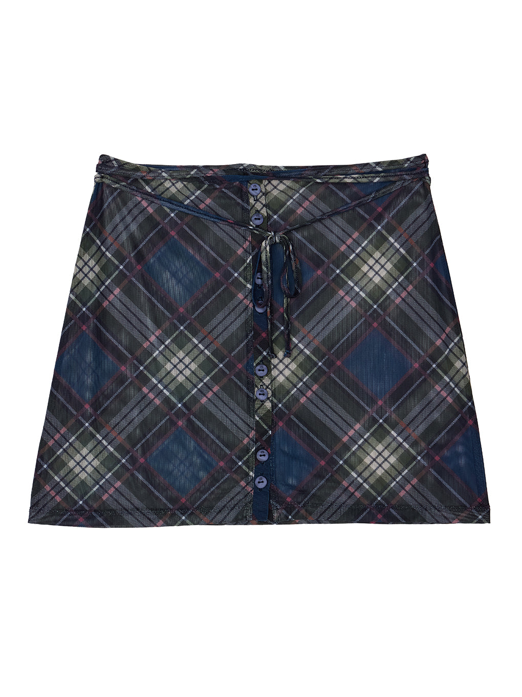 WRAP BELT SET CHECK PANTS