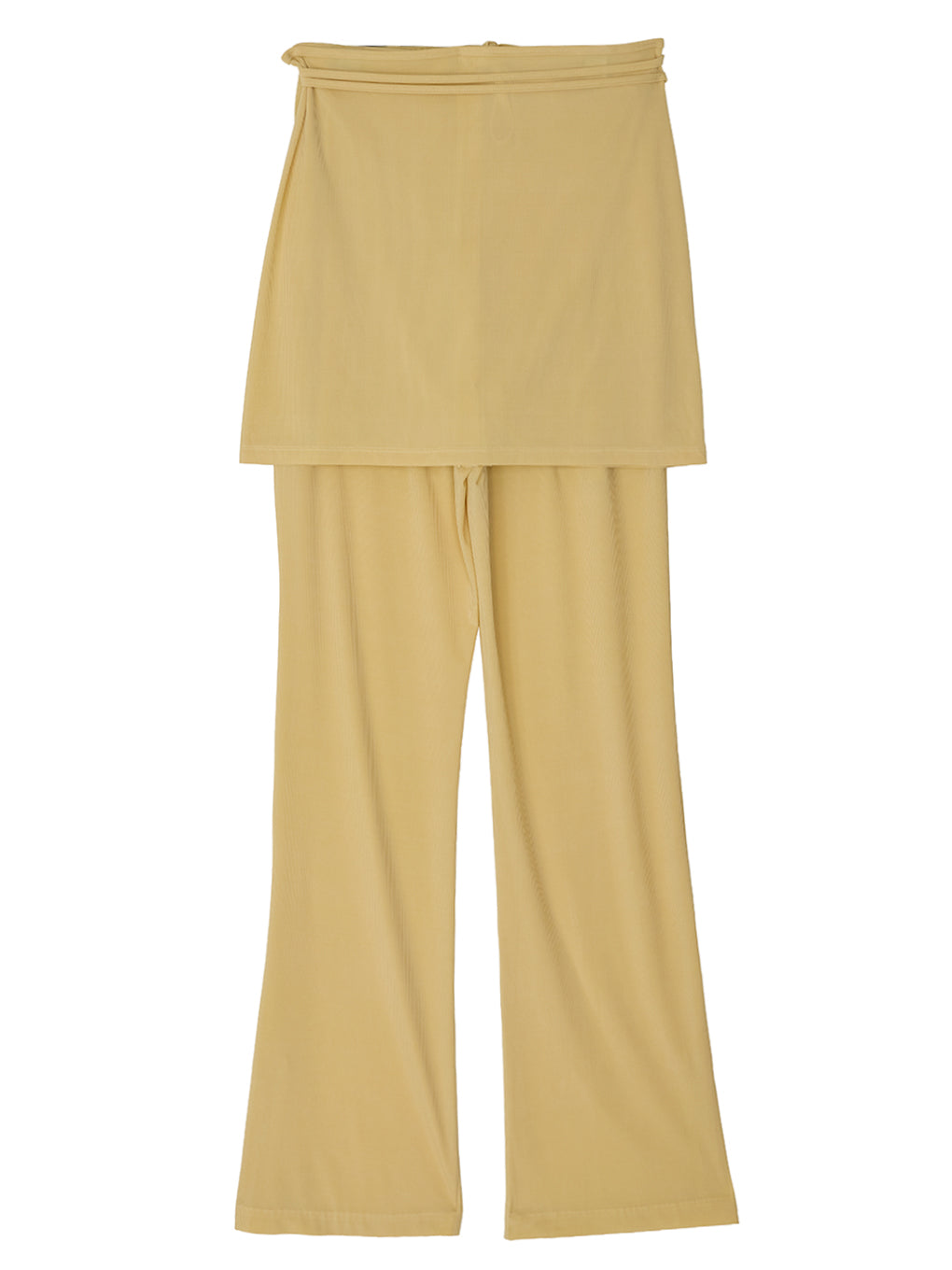 WRAP BELT SET RIB PANTS