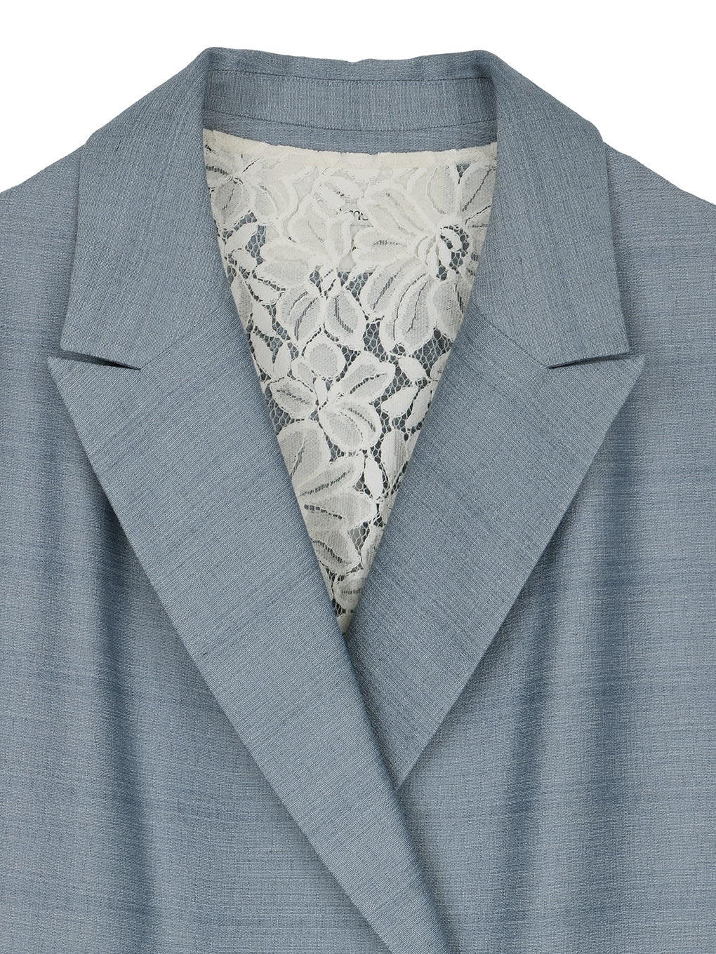 MELANGE LACE VEST LAYERED JACKET