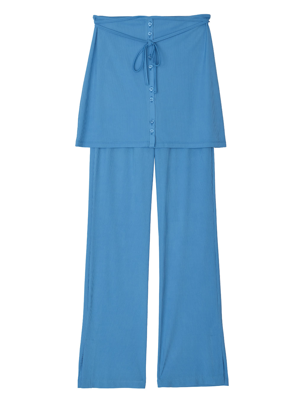 WRAP BELT SET RIB PANTS