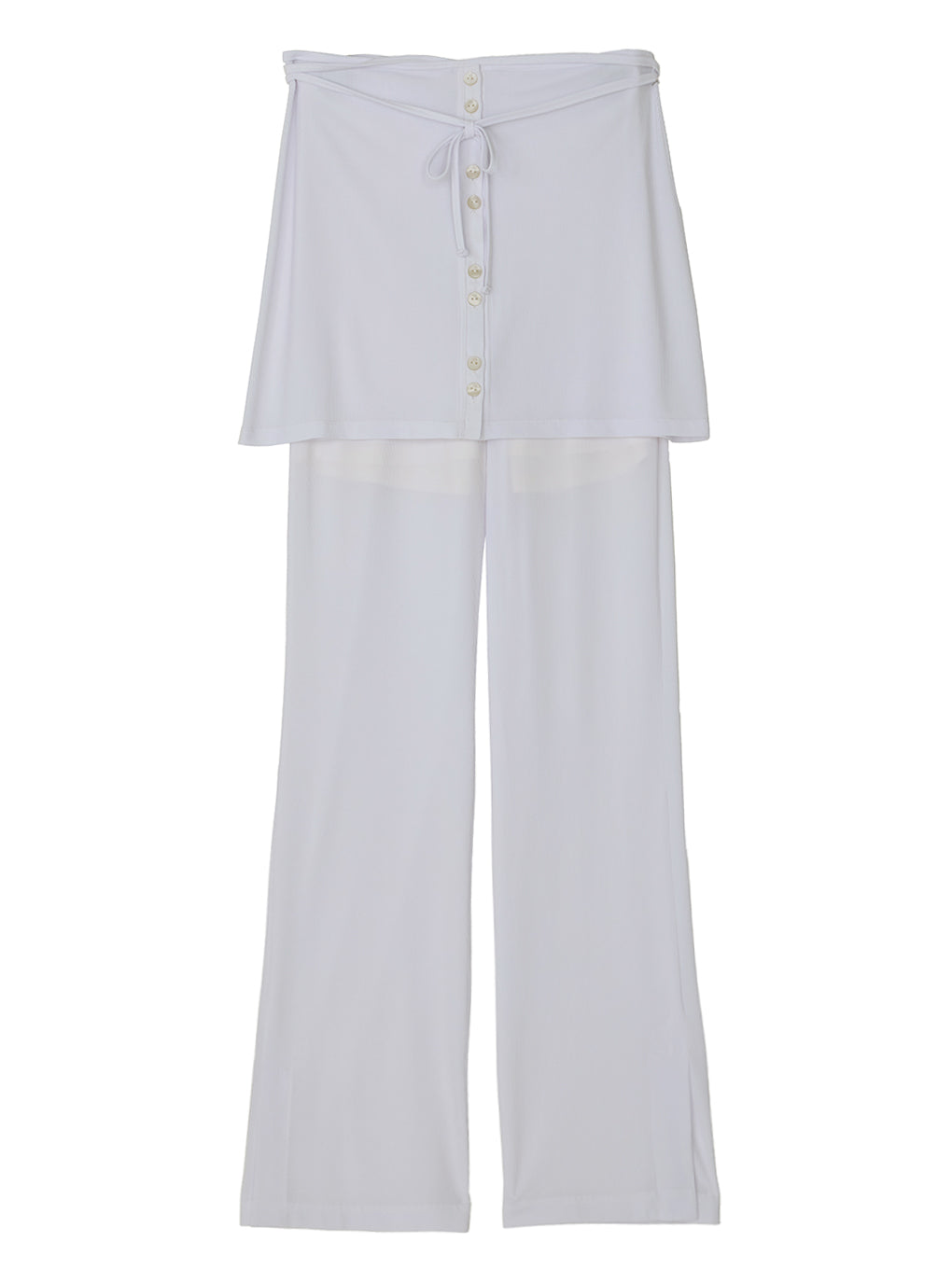 WRAP BELT SET RIB PANTS