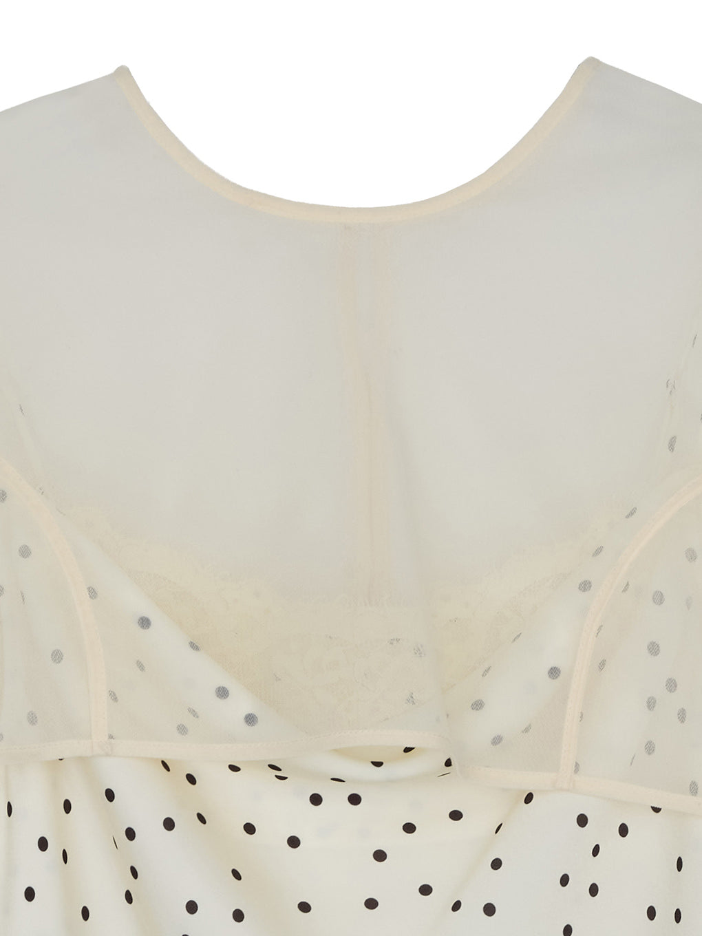 RANDOM DOT SHEER LAYERED DRESS