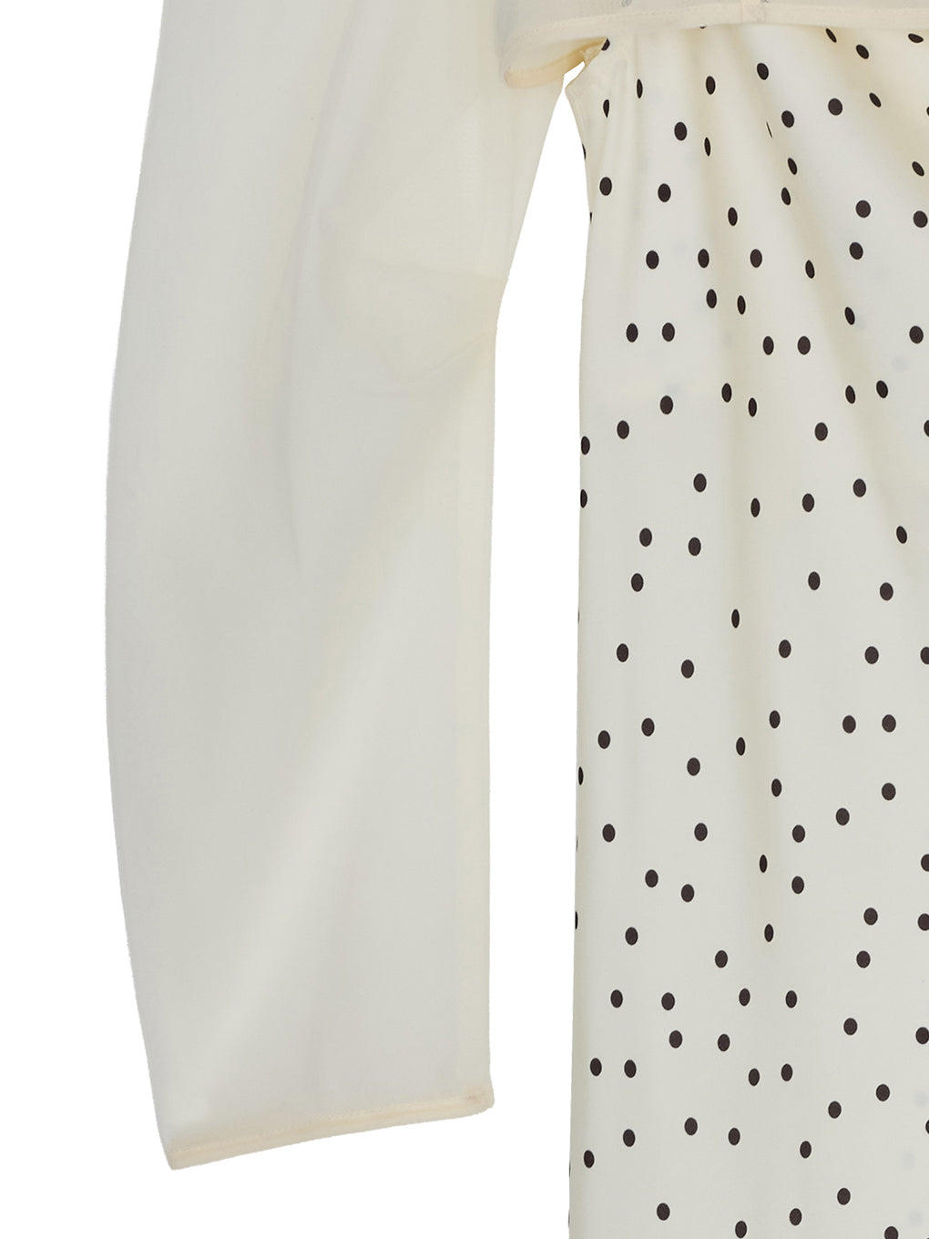 RANDOM DOT SHEER LAYERED DRESS