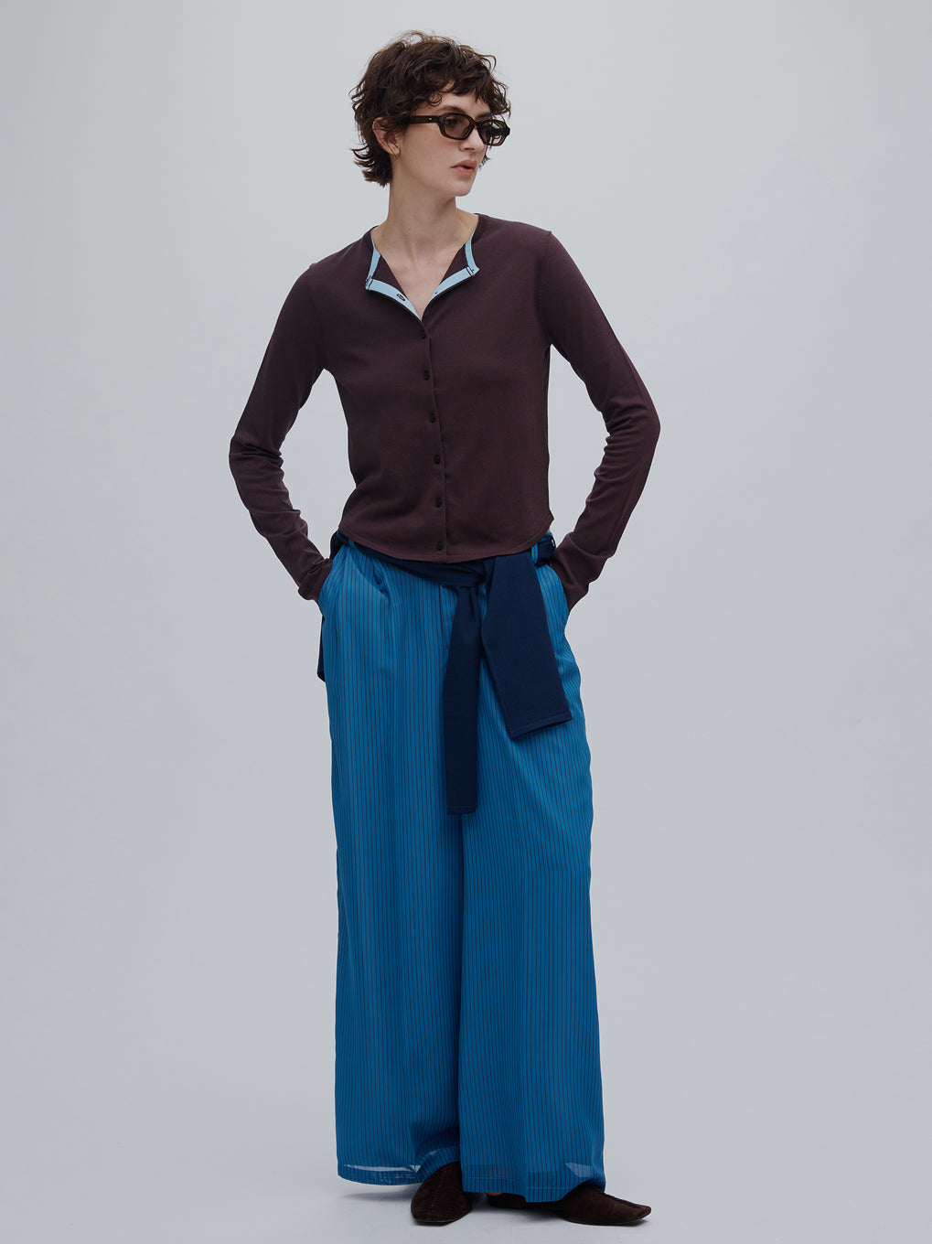 LOW BASIC COMPACT KNIT CARDIGAN