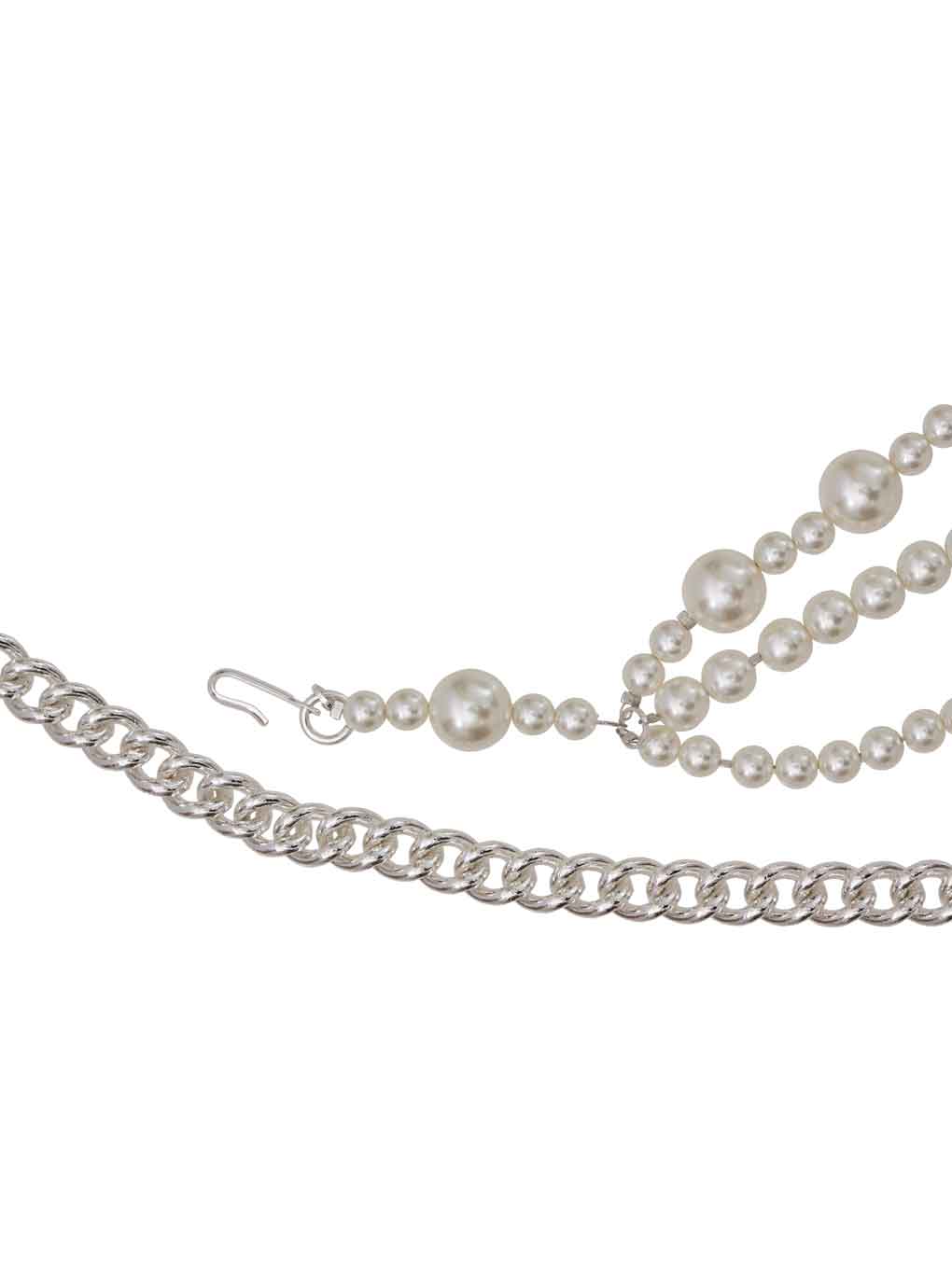 NICKEL FREE DROP PEARL CHAIN BELT