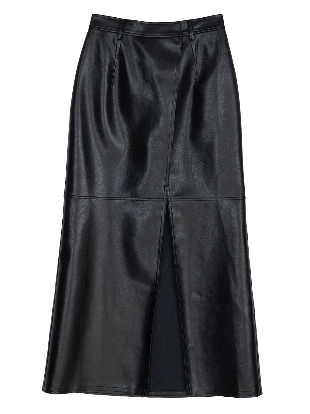 LUSTER FAKE LEATHER SKIRT