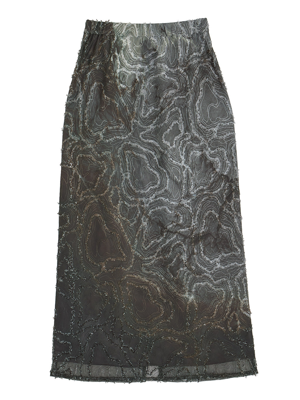 RIPPLE SHAGGY ART SKIRT