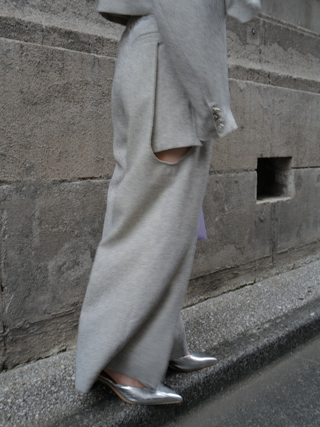 DEFORMATION SUMMER TWEED PANTS