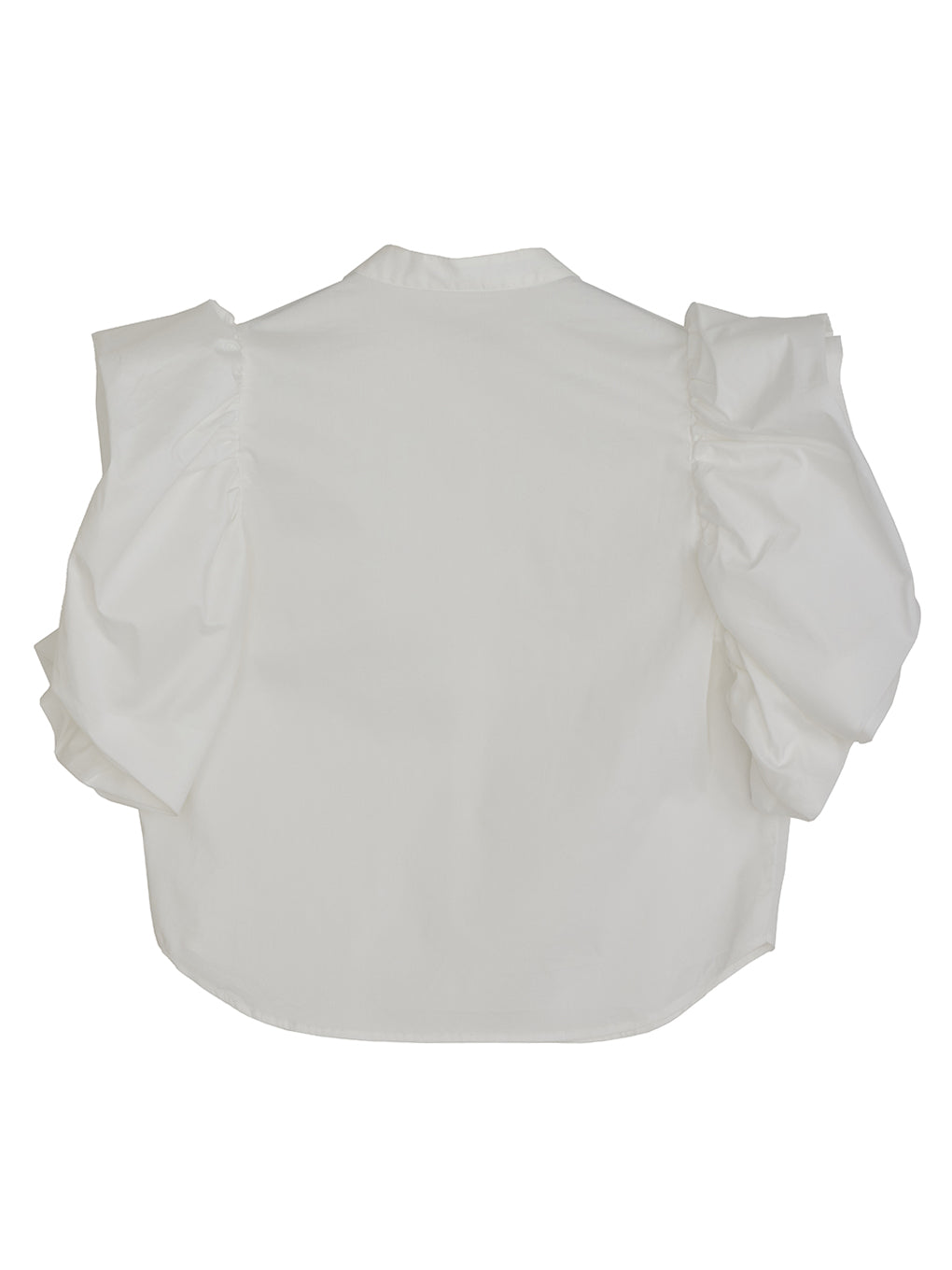 PETAL SLEEVE COMPACT BLOUSE