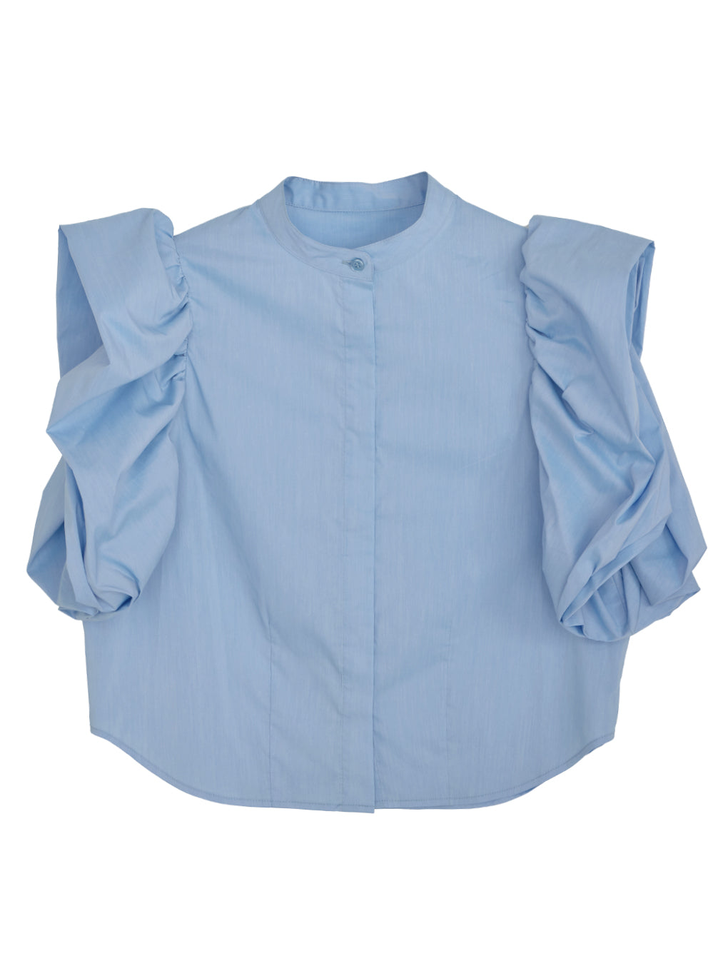 PETAL SLEEVE COMPACT BLOUSE