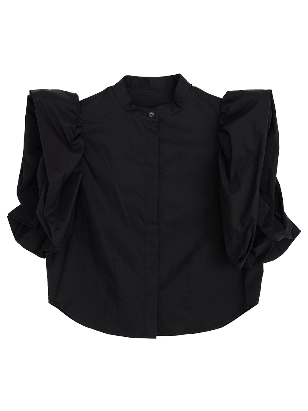 PETAL SLEEVE COMPACT BLOUSE