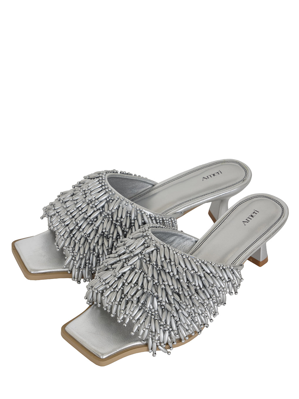 SQUARE TOE BEADS SANDAL