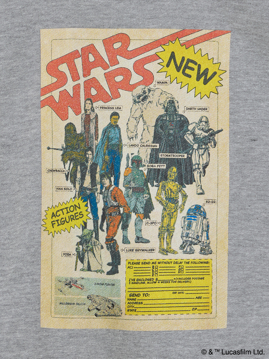 STAR WARS / GRAY  SWEAT