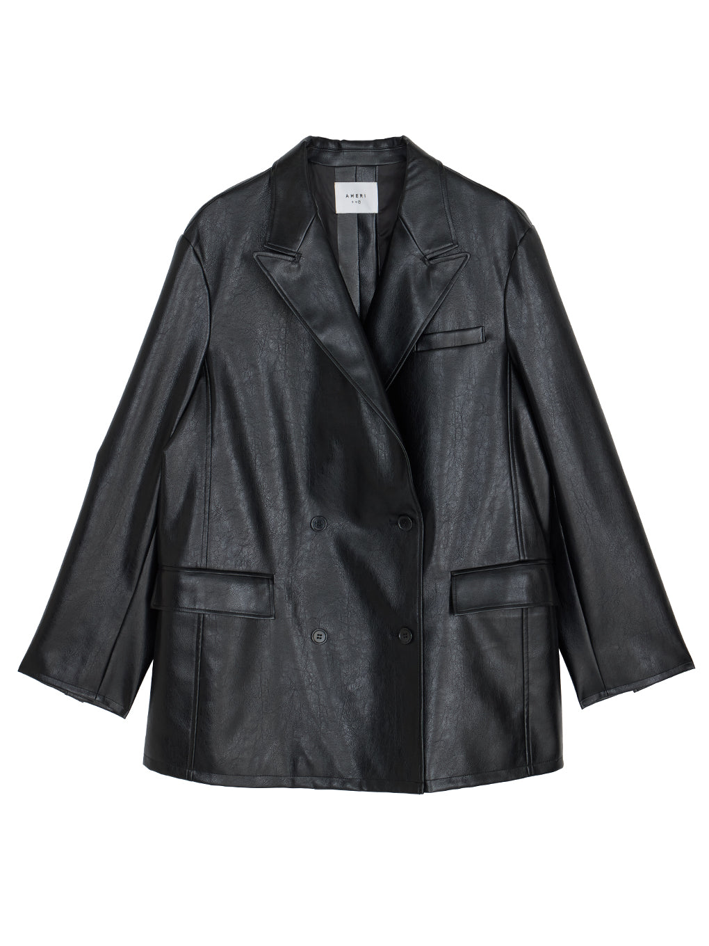 LUSTER FAKE LEATHER JACKET