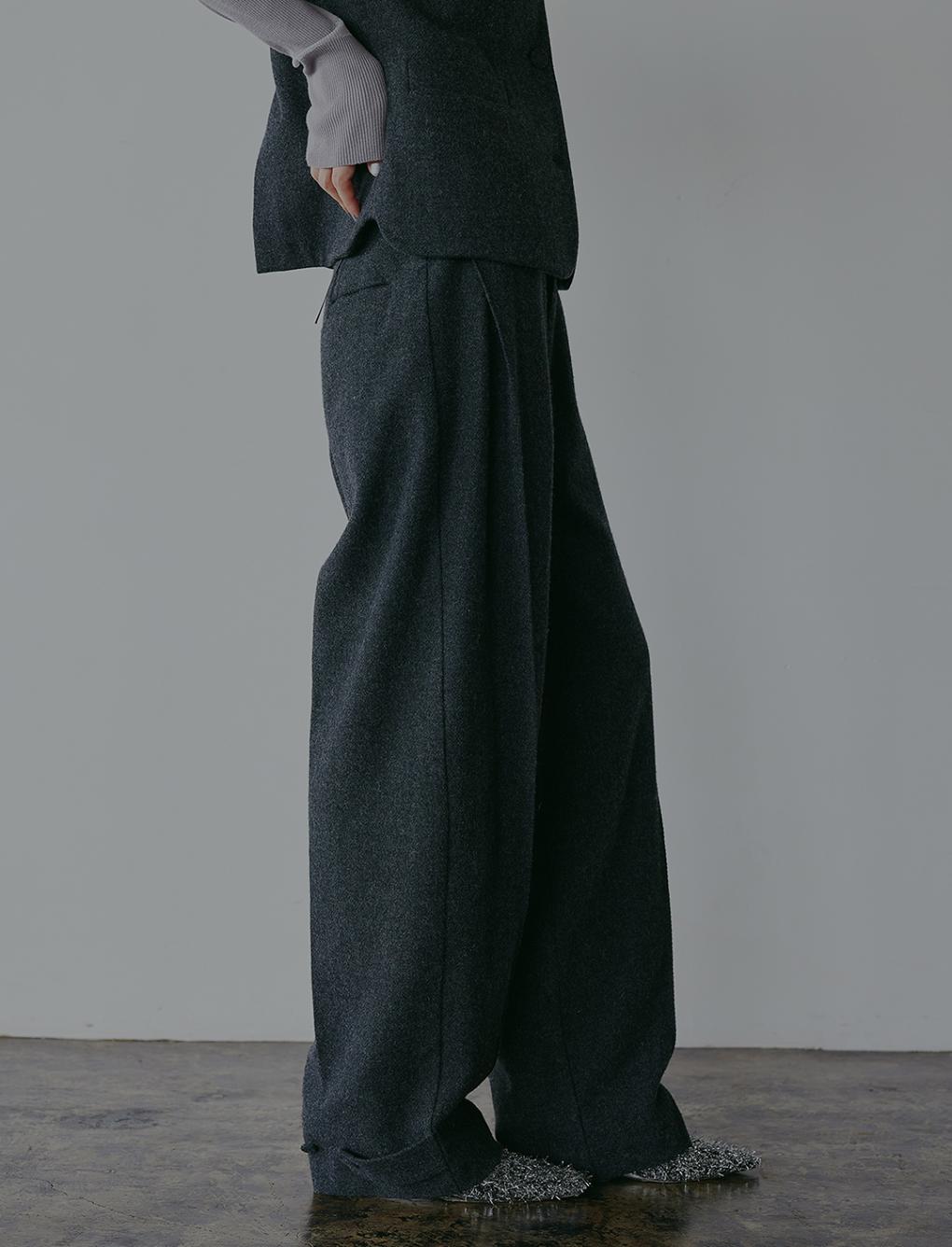 FORM WOOL STRAIGHT PANTS