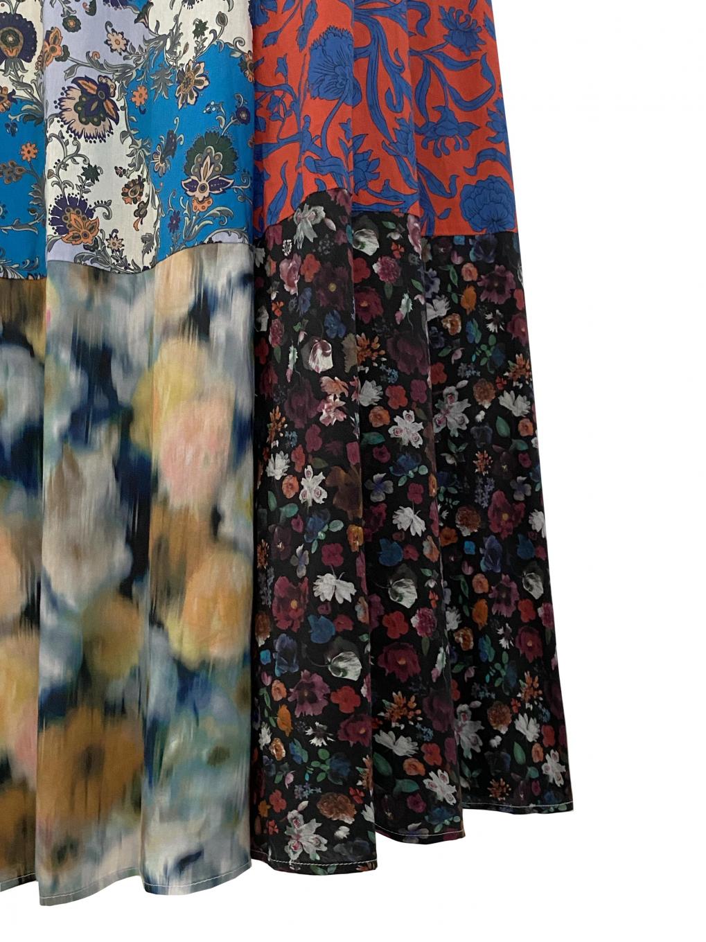 LIBERTY PATCHWORK MLT SKIRT