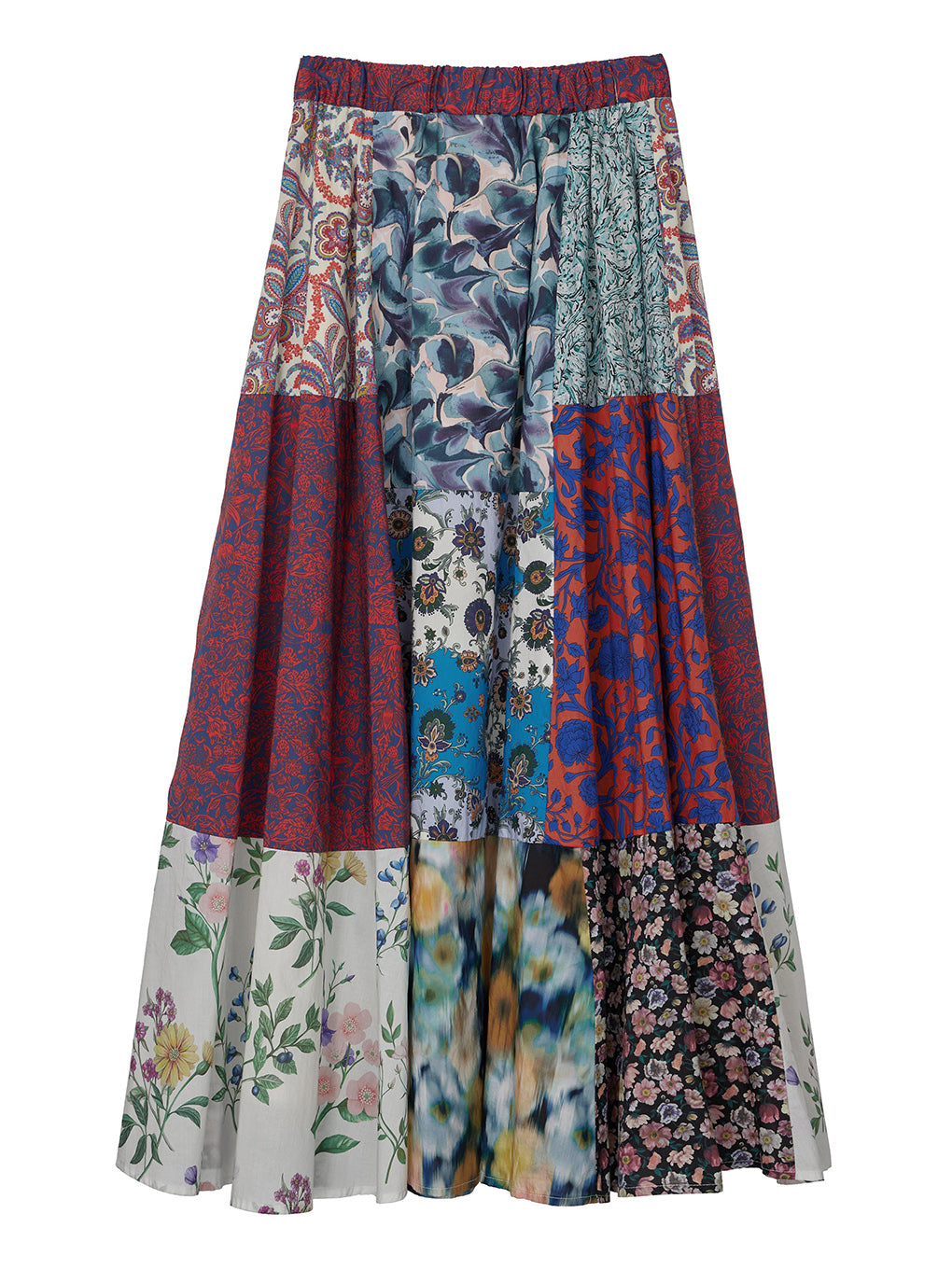 LIBERTY PATCHWORK MLT SKIRT