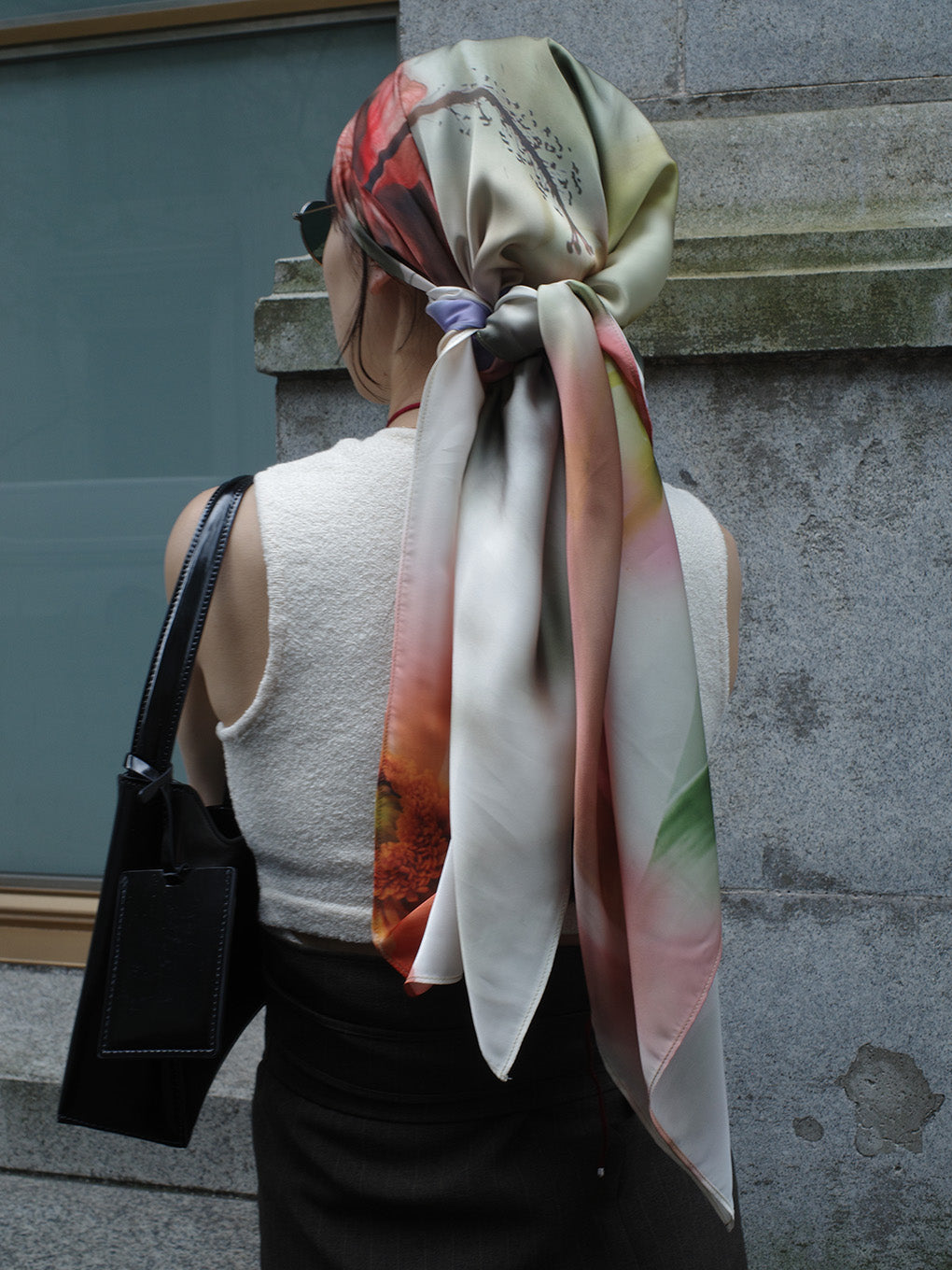 SMOKE FLOWER SCARF JACKET