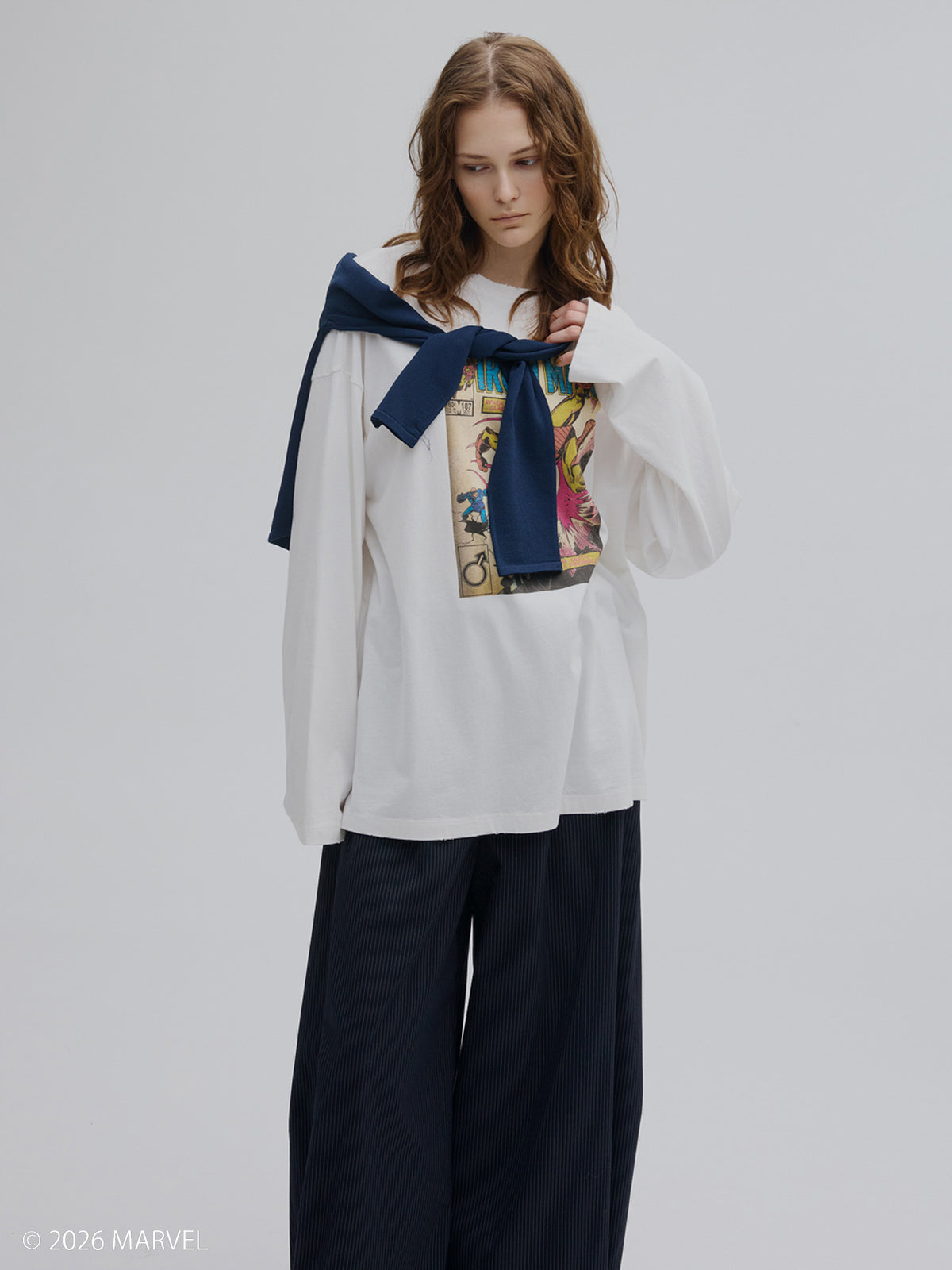 MARVEL COMIC OVER L/S TOP