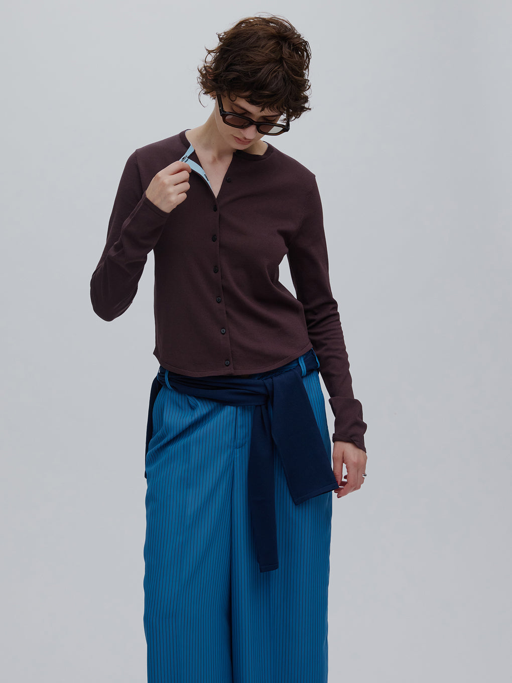 LOW BASIC COMPACT KNIT CARDIGAN