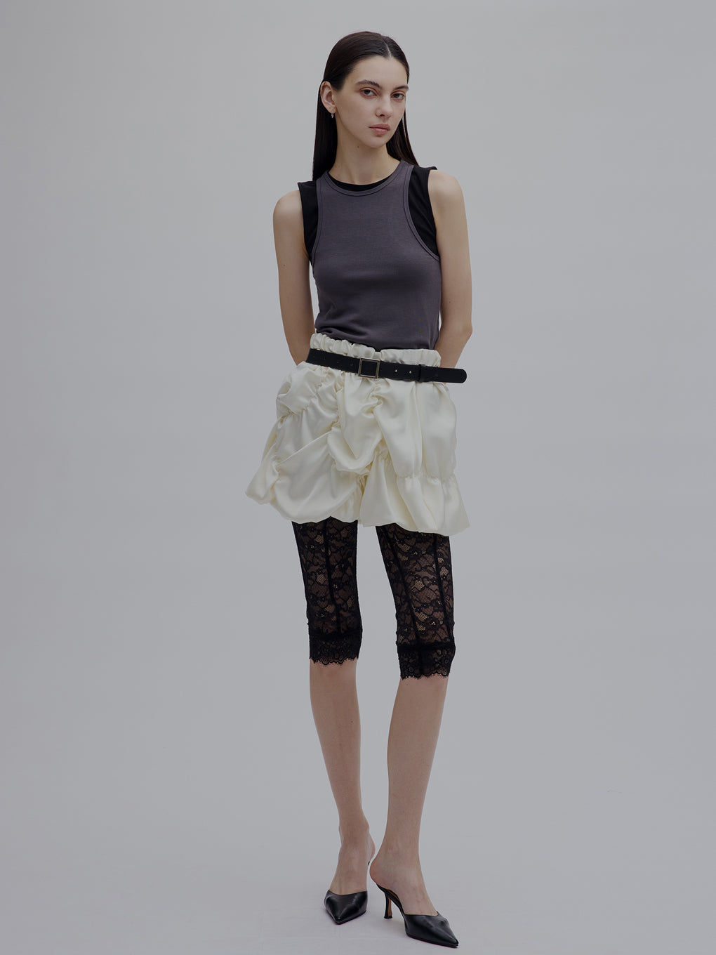 MEDI BUMPY BALLOON MINI SKIRT