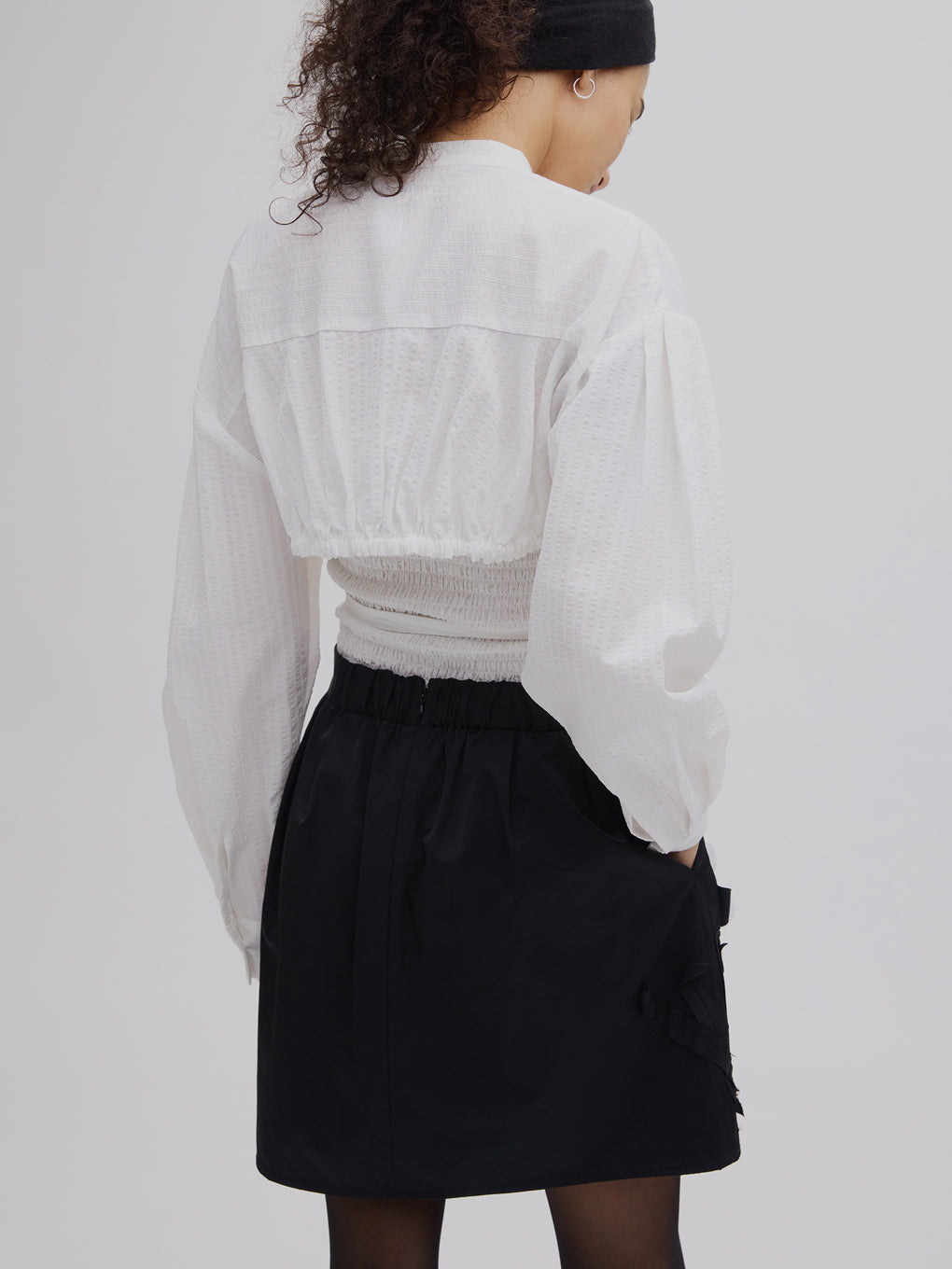 UND FLOUR MOTIF MINI SKIRT