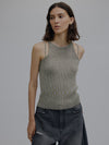MEDI GRADATION KASURI KNIT TOP