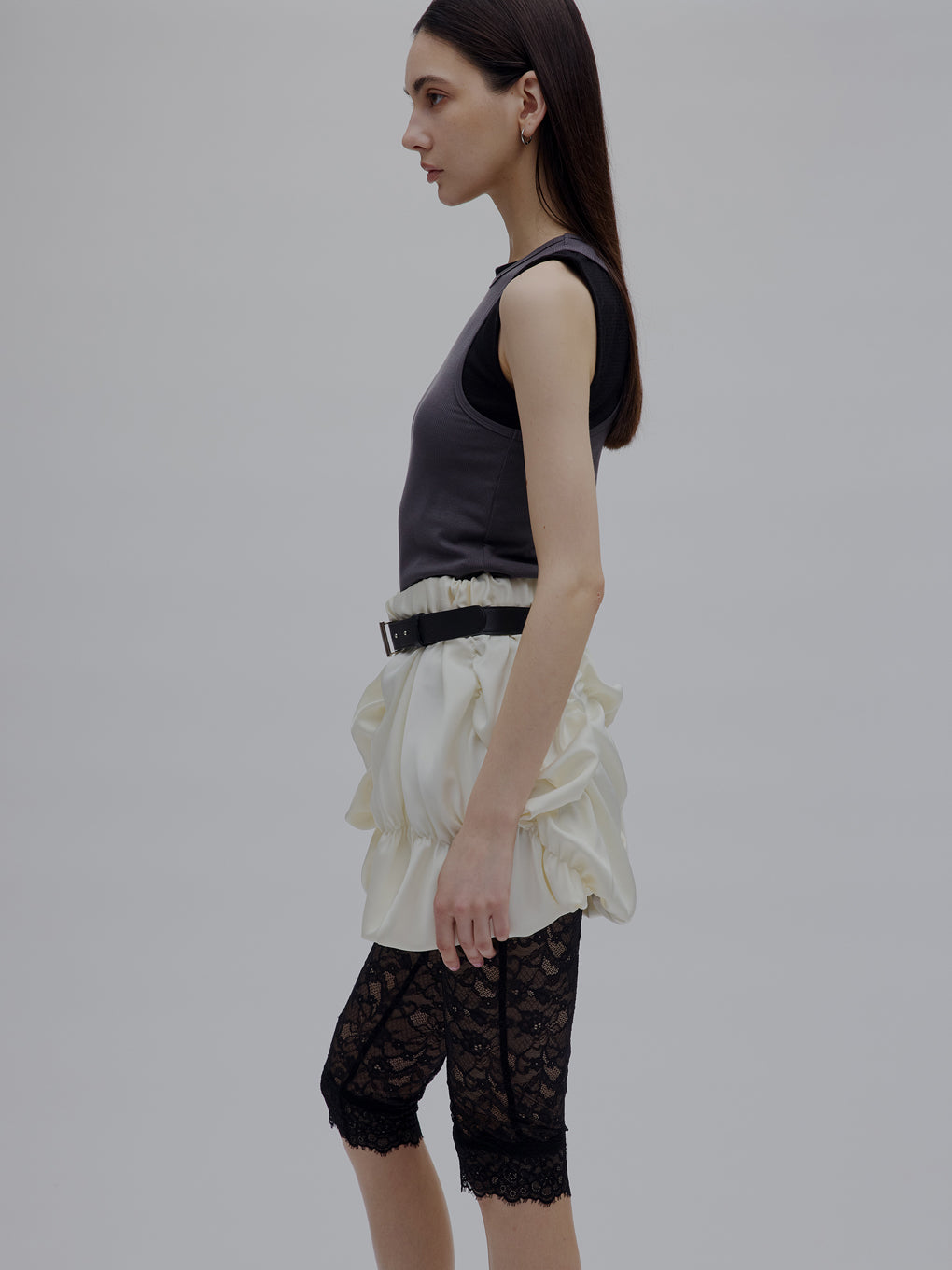 新品！AMERI MEDI BUMPY BALLOON MINI SKIRT MEDI BUMPY BALLOON MINI SKIRT