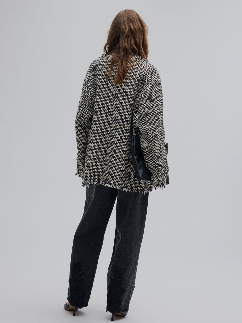 TWEED FRINGE MEDIUM JACKET