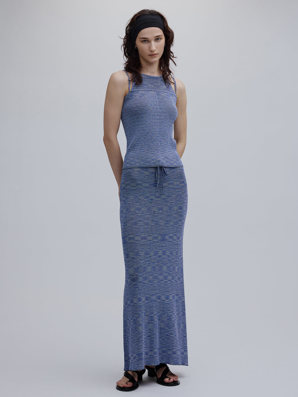 MEDI GRADATION KASURI KNIT TOP