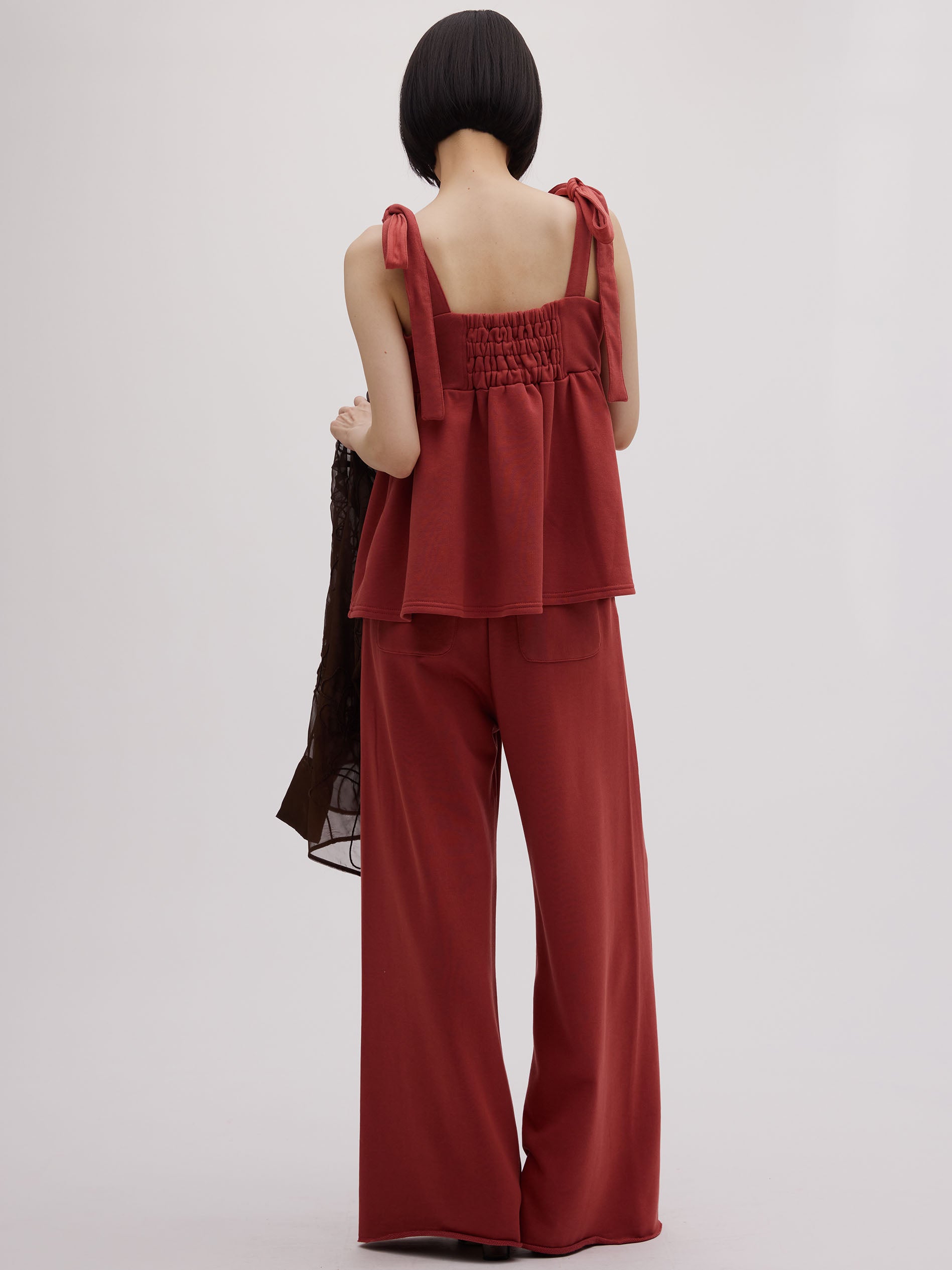 SWEAT PEPLUM SET ROMPERS