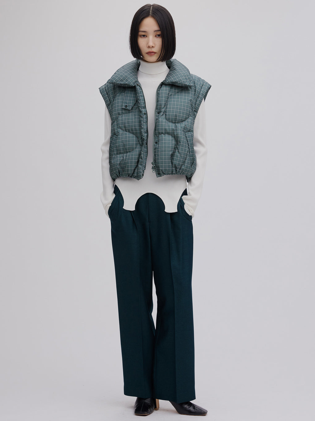 NANGA × Ameri 2WAY WAVE CHECK DOWN COAT