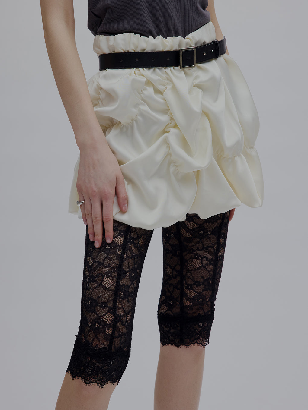 MEDI BUMPY BALLOON MINI SKIRT