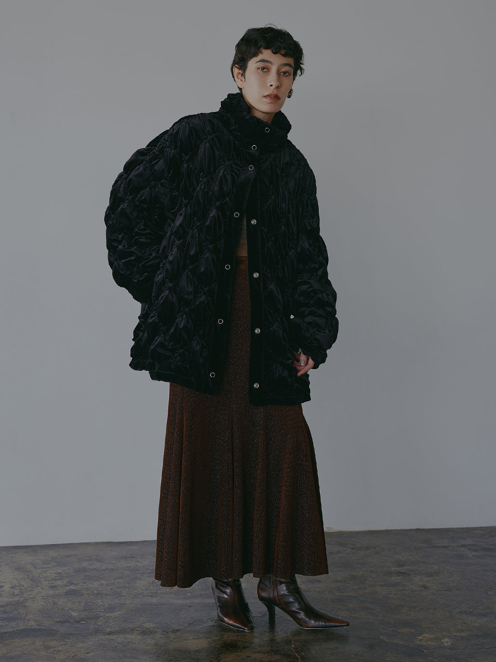 AmeriVintage VELOUR QUILTING BLOUSON