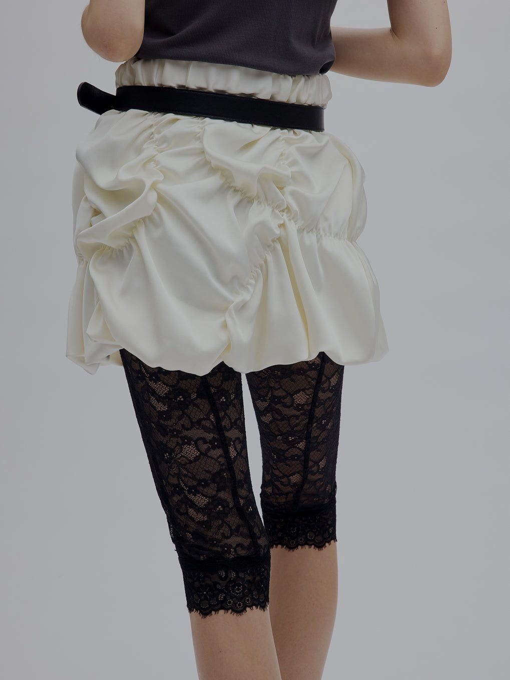 MEDI BUMPY BALLOON MINI SKIRT