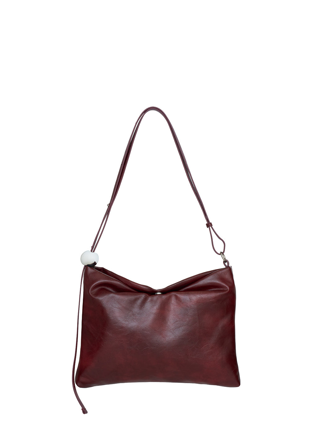 METAL MOTIF LEATHER BAG