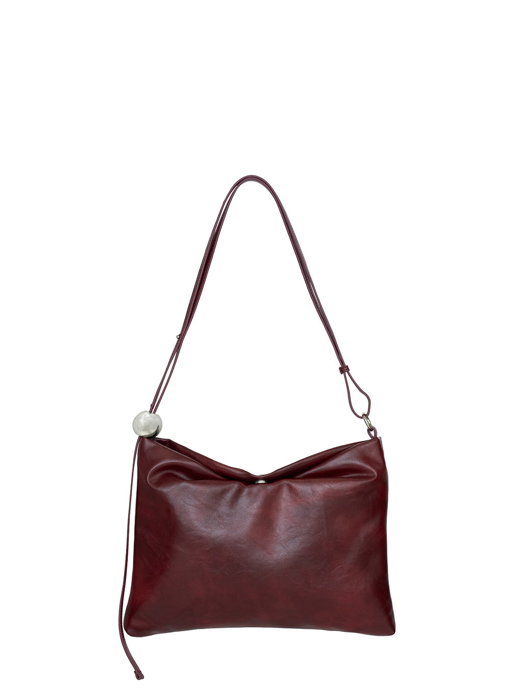 METAL MOTIF LEATHER BAG