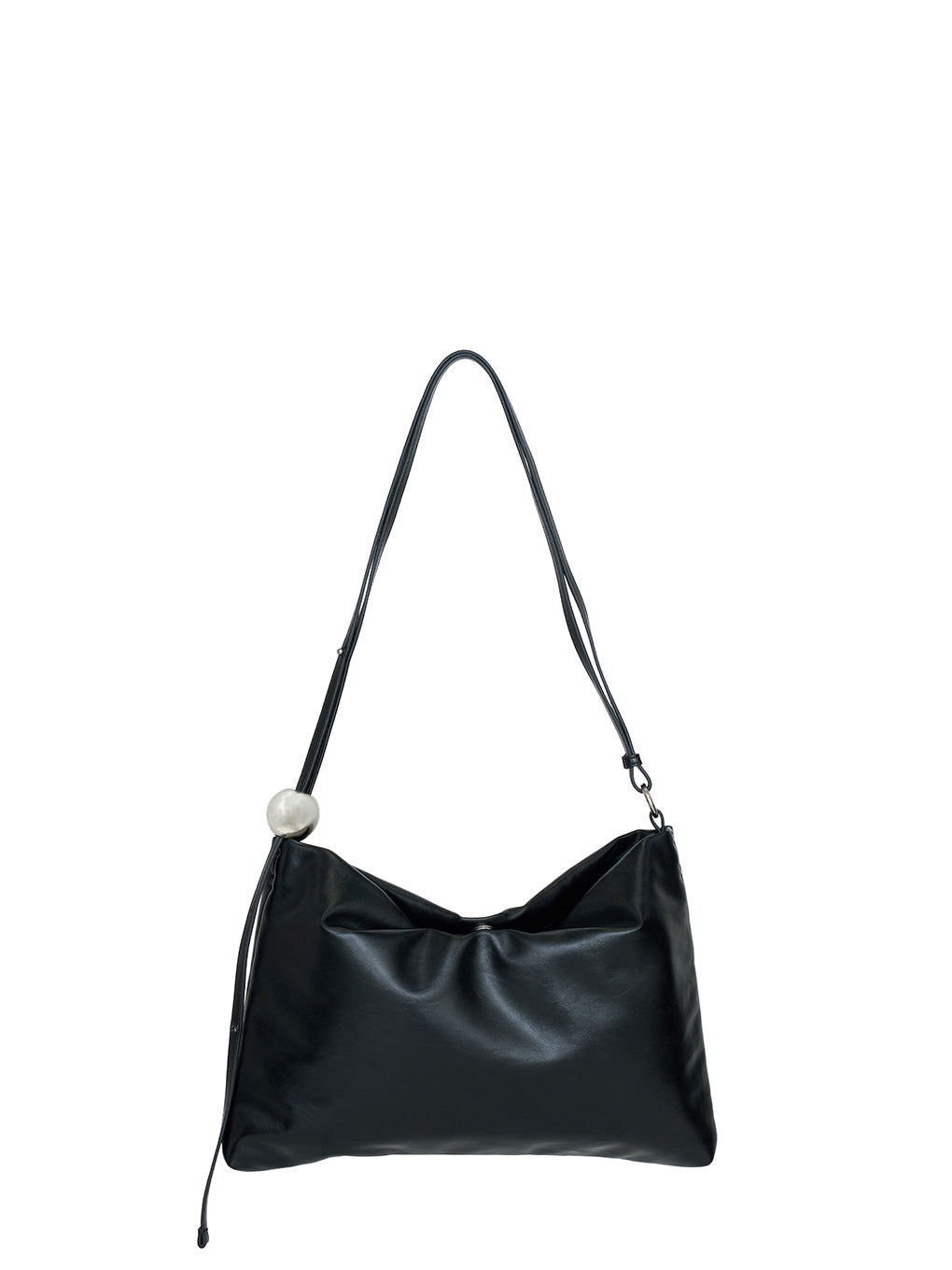 METAL MOTIF LEATHER BAG
