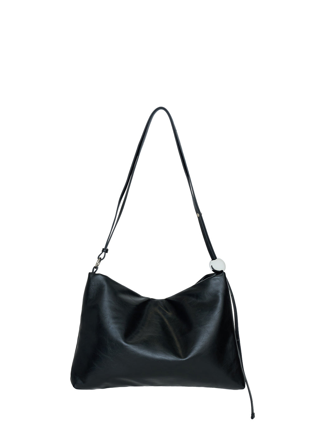 METAL MOTIF LEATHER BAG