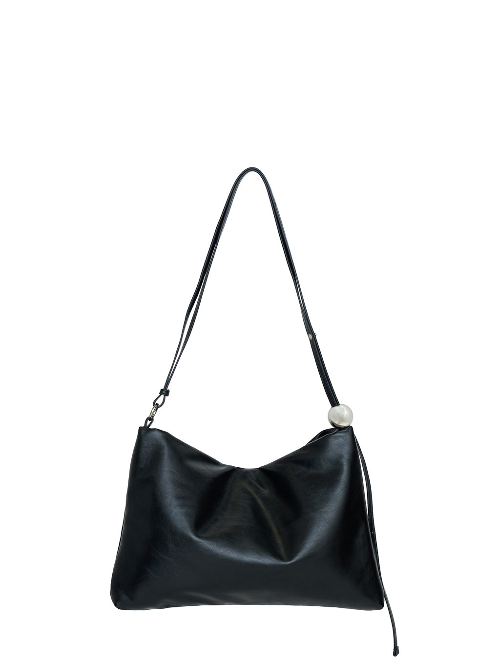 METAL MOTIF LEATHER BAG