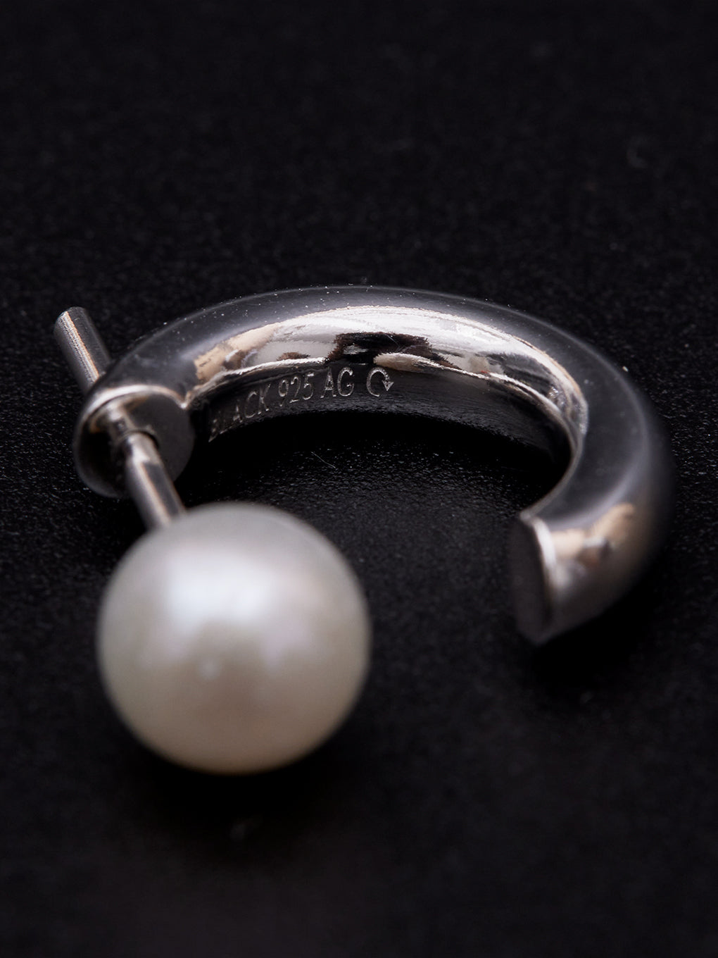 MARIA BLACK Frida Pearl Earring Silver H