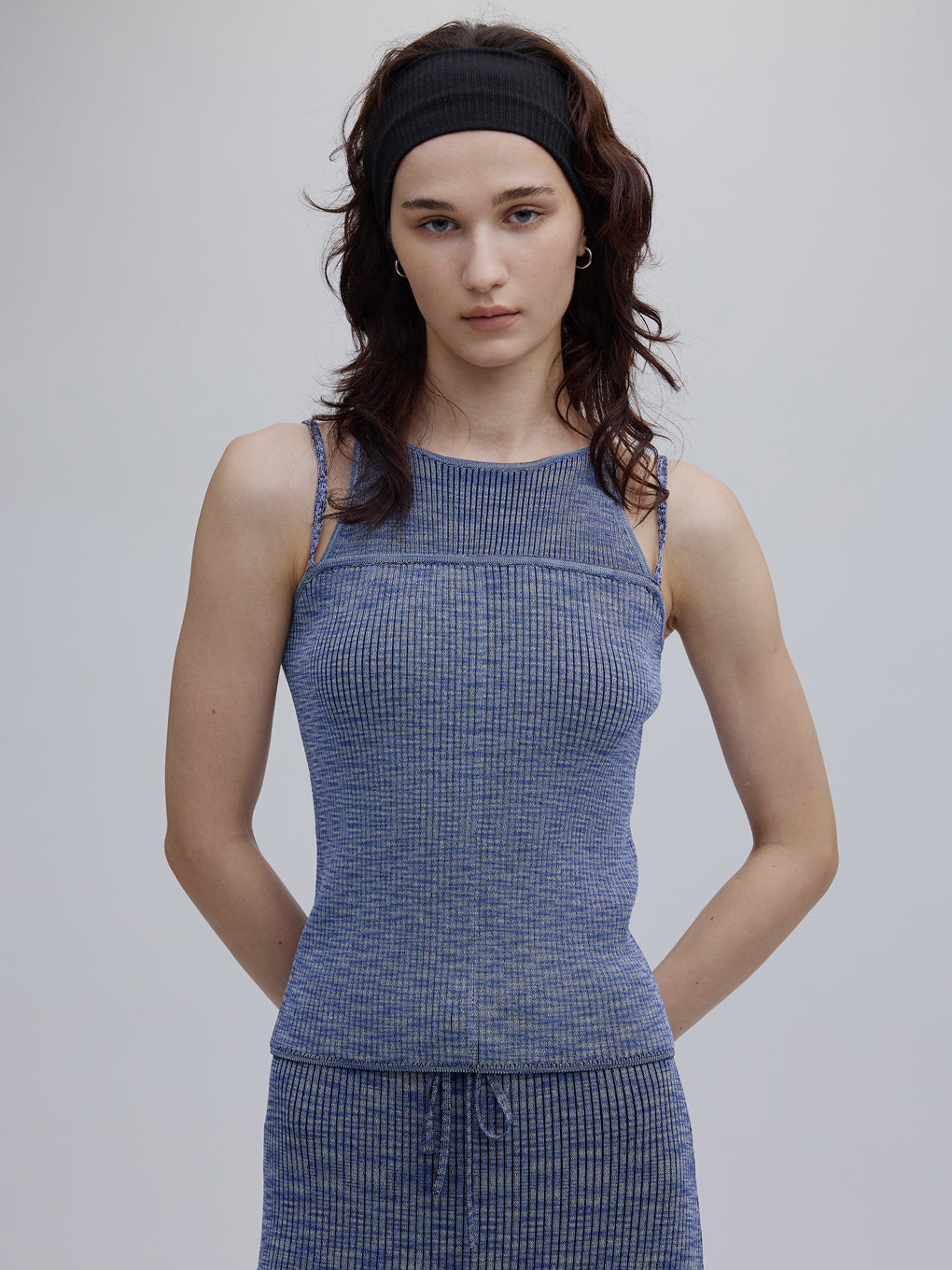 MEDI GRADATION KASURI KNIT TOP