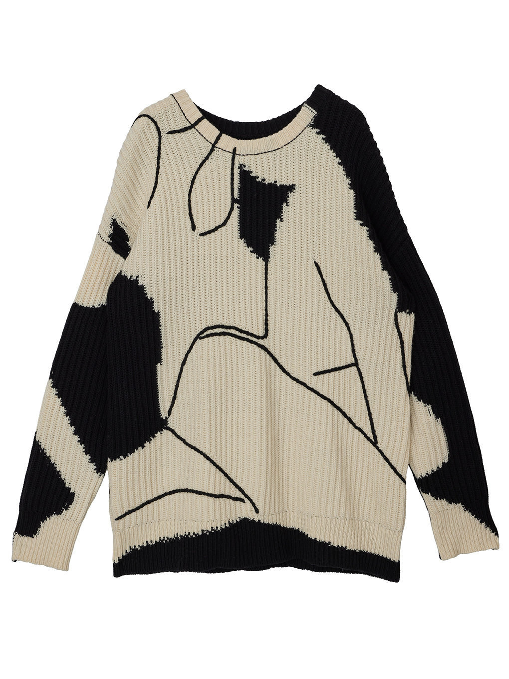 ABSTRUCT WOMAN PAINT KNIT