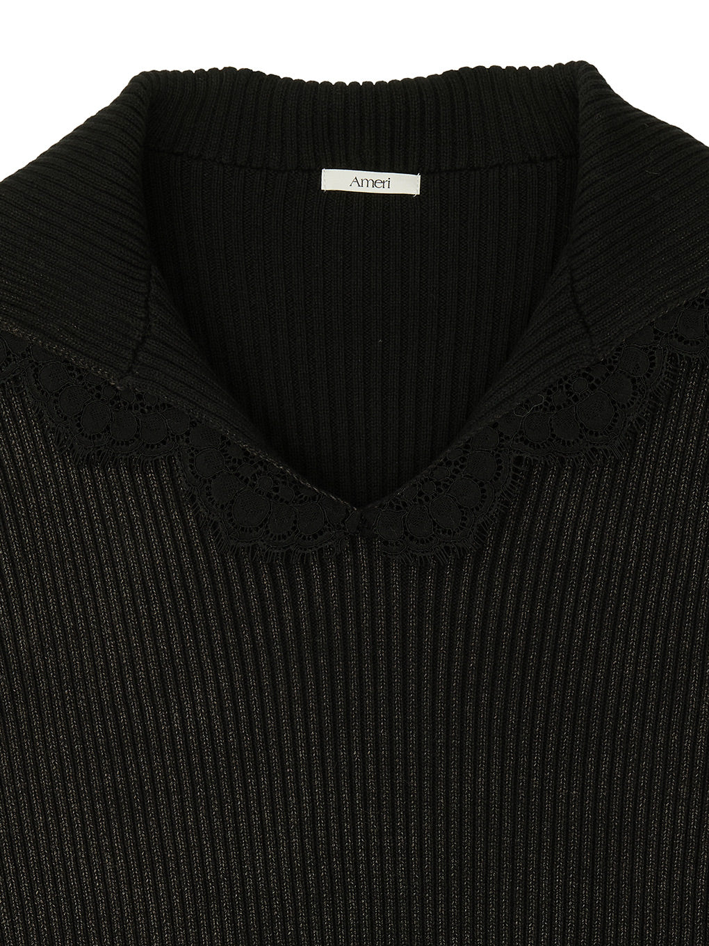 SAILOR COLLAR FADE KNIT TOP