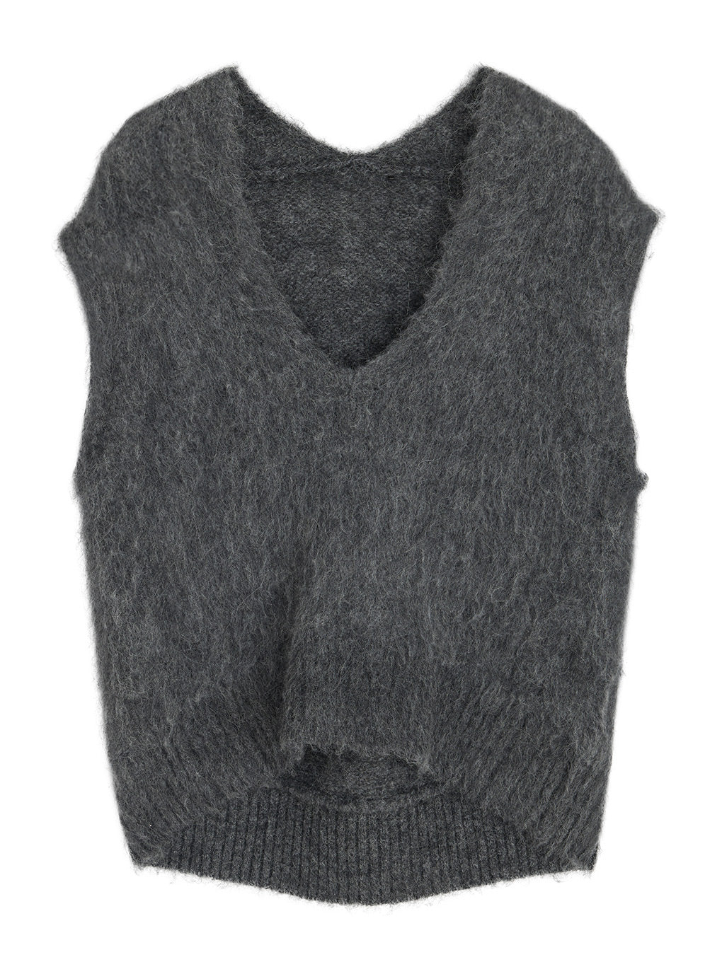 2WAY DEEP VNECK ALPACA KNIT TOP