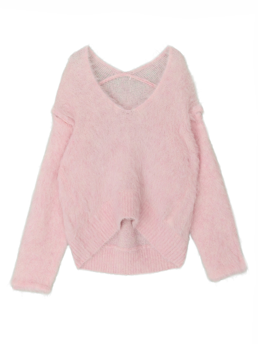 2WAY DEEP VNECK ALPACA KNIT TOP
