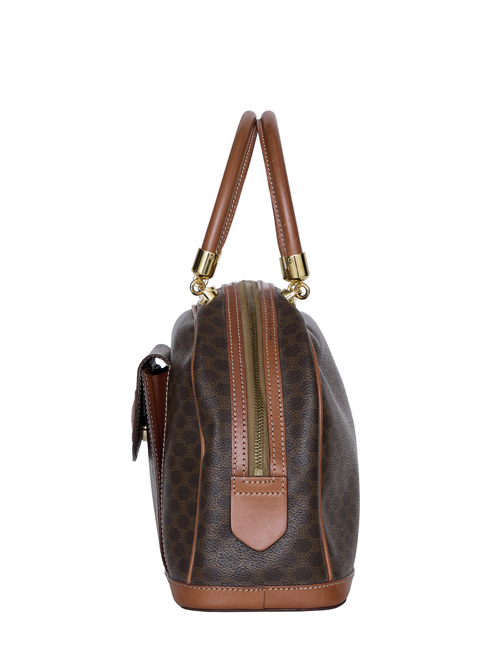 CELINEマカダム柄ミニボストンバッグ