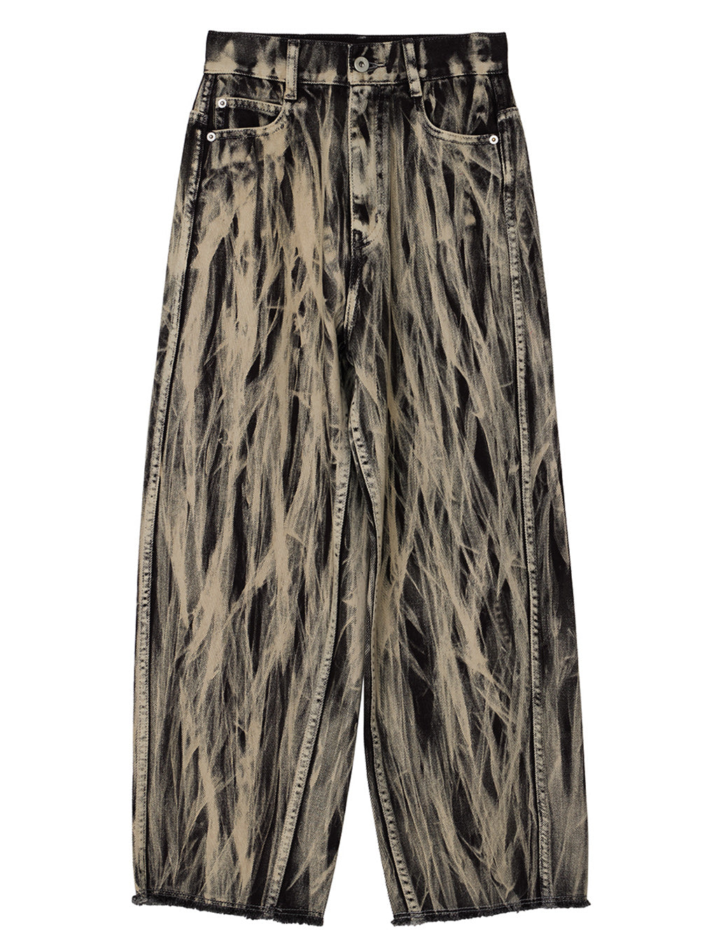 HAND BLEACH LOOSE DENIM 