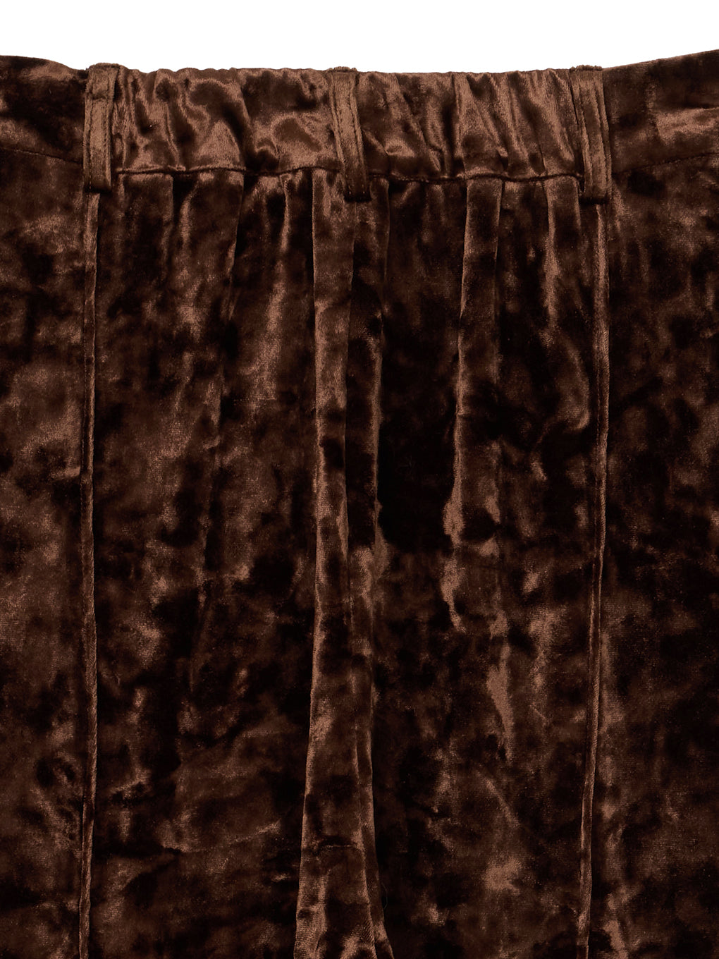 ACETATE VELOUR STRAIGHT WIDE PANTS